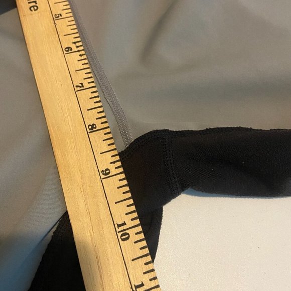 Athleta Homestretch Run Tights Womens M Gray Black Colorblock Athletic Stretch - Picture 10 of 12